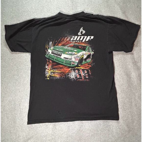 Nacsar Dale Earnhardt Jr T shirt Mens Large Big Graphic #88 Amp Energy Vtg Black - Picture 5 of 11